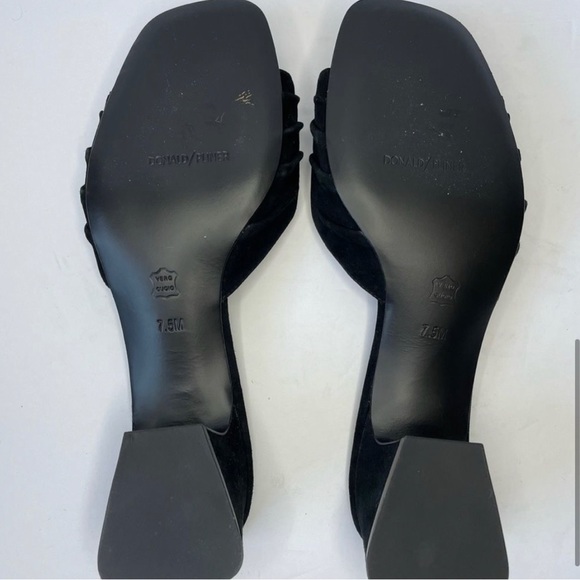 [SOLD] Donald J Pliner Bate Suede Ornamented Slide Sandals Sz 7.5 - Picture 5 of 5